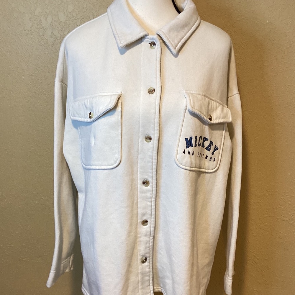 Disney Mickey & Friends Fleece button up Shacket Size medium